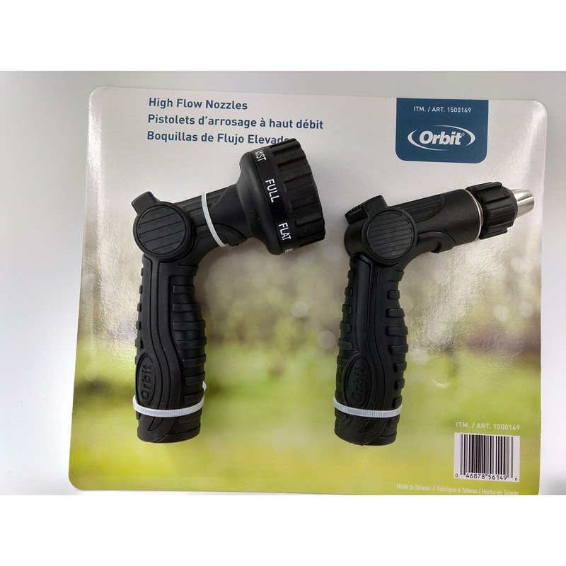 Orbit Hose High Water Flow Nozzles Two Pack (2PK)