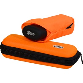 iX-brella Super Mini Pocket Umbrella - Tiny Umbrella in Case, neon orange, Pocket umbrella super mini