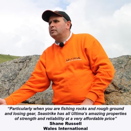 ULTIMA Unisex-Adult Seastrike Sterk Angelschnur-115gr Spule, Neongelb, 0.28mm-8.0lb/3.6kg