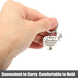 [VOCOSTE] Friendship Inspiration Keychain Heart Keychain Friend Christmas Birthday Gift for Friends