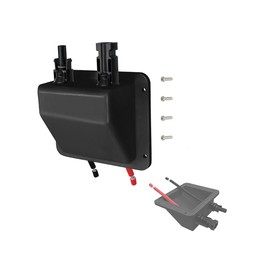 Witproton HandGold Solar Roof Feed-Through Double Cable Guide, IP65, UV-Resistant & Waterproof for Motorhome/Caravan/Boat, 6 mm² Cable (10 cm)