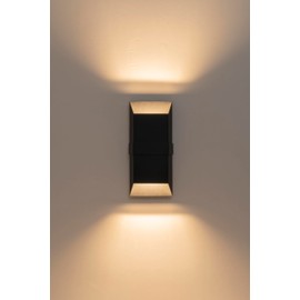 Outdoor Lights Fixture, Modern Led Wall Sconce Indoor, Black Exterior Wall Lights for House, Front Porch Light Outdoor Wall Mount, Patio Lights Fixture for Garage, Yard, 3000K