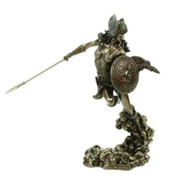 Veronese Germanic Walkure Figurine Bronzed 24 cm Odin Sculpture Spiritual