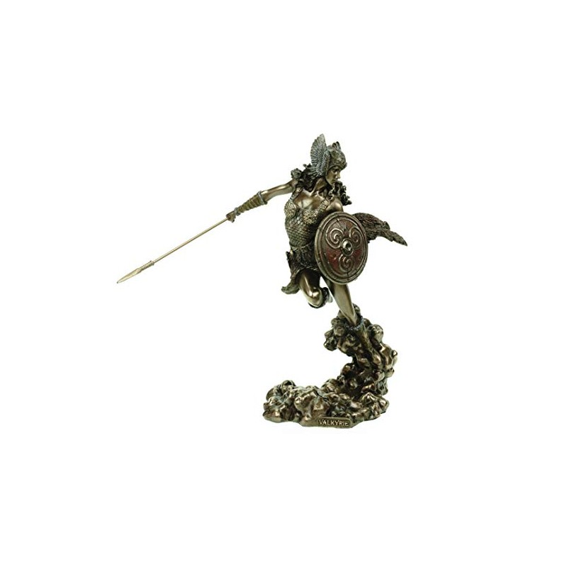 Veronese Germanic Walkure Figurine Bronzed 24 cm Odin Sculpture Spiritual