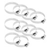 EATAKWARD 10 Pcs Large Hose Clamps, Adjustable Diameter 1 13/16-2