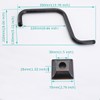 SEABEFORE 13" Gooseneck (S-Shape) Shower Arm Oil Rubbed Bronze Shower