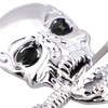 Pack of 2 Skull Emblem Logo Stickers for All Vehicles