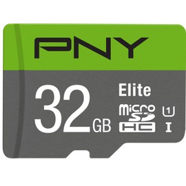 PNY 32GB Elite Class 10 U1 microSDHC Flash Memory Card - 100MB/s Read, Class 10, U1, Full HD, UHS-I, Micro SD