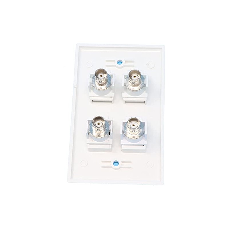 RiteAV 4 Port BNC Female/Female HD-SDI Jack Wall Plate -