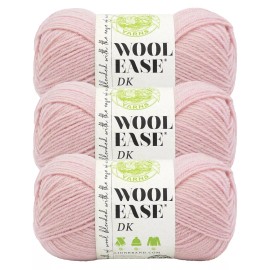 Lion Brand (3 Pack) Lion Brand Yarn 636-101J Wool-Ease DK Yarn, Pink