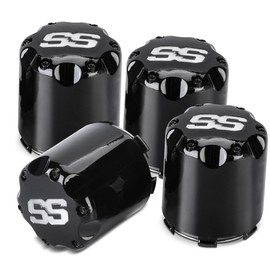 MIXOPOLY Golf Cart SS Wheel Center Hub Caps Universal for Yamaha Club Car EZGO Golf Cart with Alloy 8" 10" 12" Wheels, Push in Style, Set of 4