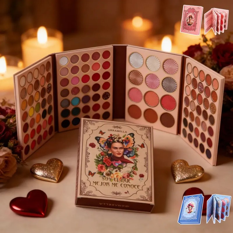 4 En 1 Paleta Sombras, Contorno, Iluminación Y Rubor