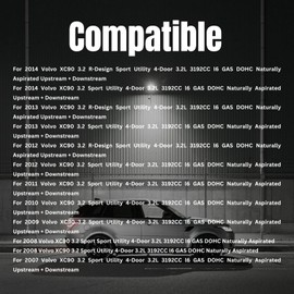 AUTO OCCASION Oxygen Sensor 234-9151 234-4450 234-4451 Upstream and Downstream Front Rear O2 Sensor Kit Compatible with 2007-2014 Volvo XC90 L6 3.2L