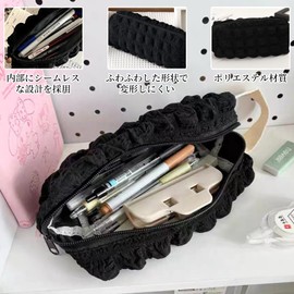 Coollooda Pen Case, Korean Pencil Case, Shoe Cream, Pen Pouch, Storage Bag, Cosmetic Pouch, Stylish, Cute, Large Capacity, Elementary School, Middle School, High School Student, College Student, Girls, Boys, Kindergarten Entrance, School Entrance, Writin