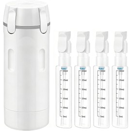 Dispensador de Viaje 4 en 1 – Set 4 Frascos de 30 ml Blanco – Tuzkevla FZP
