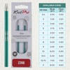 KnitPro Knitting PINS: Circular: Interchangeable: Normal: ZING: 3.25MM, Assorted, 28cmx3.25