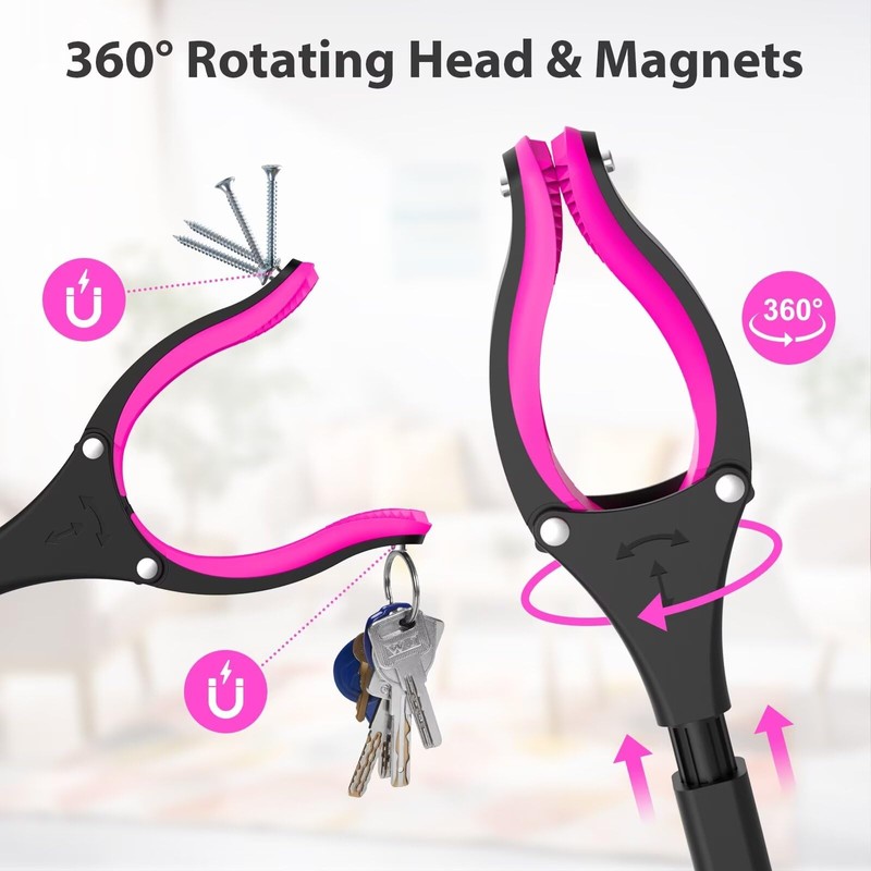 36" Grabber Reacher Tool, Foldable Reacher Grabber Pickup Tool with