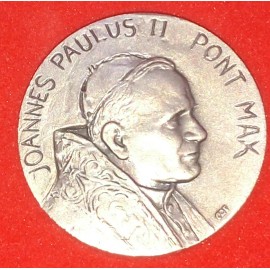 Pope John Paul II Vatican Souvenir Medal, Made in Milan, Italy - Stamped