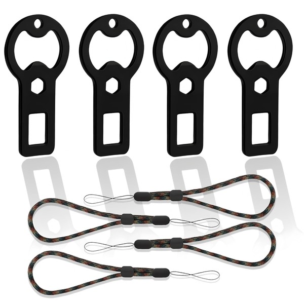 Bottle Opener,4 PCS Beer Bottle Openers with 4 Lanyards,Speed Openers,Portable