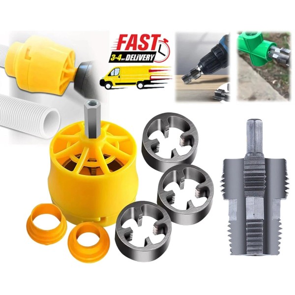 Unbranded 7Pcs PVC Thread Maker Tool NPT Die Set Pipe