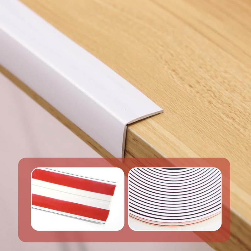 22 Feet Flexible Inside & Outside Corner Trim Molding, Peel