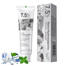 Nano-Hydroxyapatite Recovery Toothpaste 7.5, Gentle and Effective Formula,Fluoride-Free Toothpaste for Sensitive Teeth Best,Natural Peppermint Whitening Oral Care (1 Pack)