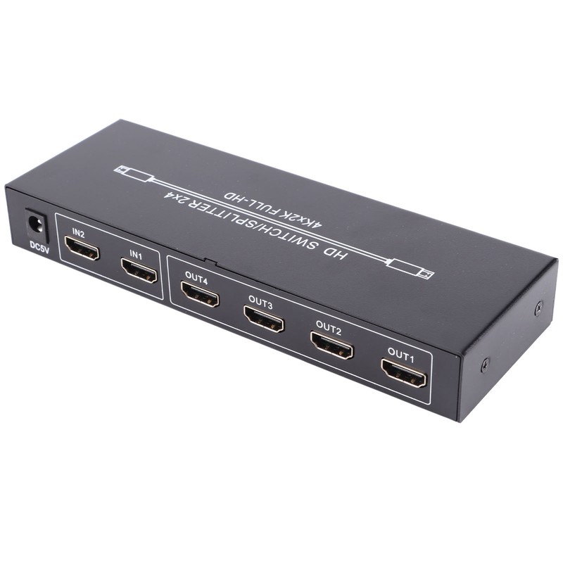 HD Multimedia Interface Splitter 2 in 4 Out 4K HD