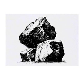 'Three Rocks' Temporary Tattoo - Water Resistant, Skin-Safe, Non-Toxic Transfer (TO00067453)