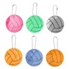 Outanaya 6pcs Reflective Volleyball Keychain Versatile Pendant for Backpacks Gym