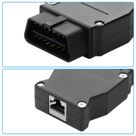 CERRXIAN ENET Adapter RJ45 Ethernet RJ45 auf OBD2 16-polig Adapter Connector Reader Codierungswerkzeug für alle F-Serien, 1 Paket