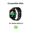 HOMTERN [2-Pack] Cases Designed for Redmi Watch 4, Soft TPU