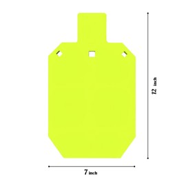 AR500 Steel Target for Shooting - 1/2"& 3/8" Thick Rifle Rated Metal Gong - Laser Cut High Visibility Neon Color Silhouette