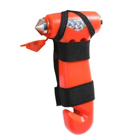 Zlirfy Car Safety Hammer,3-in-1 Escape Tool,Emergency Escape Tool with Window Breaker and Seat Belt Cutter,Car Essentials Emergency Escape Tool,Multifunctional Escape Tool for Car, RV, Bus (Orange)