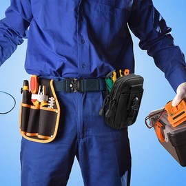 BESTKEE Men's Tactical Belt, 1.5 Inches Heavy Duty Military Style Buckle Belt, Gift with Tactical Molle Pouch and Hooks