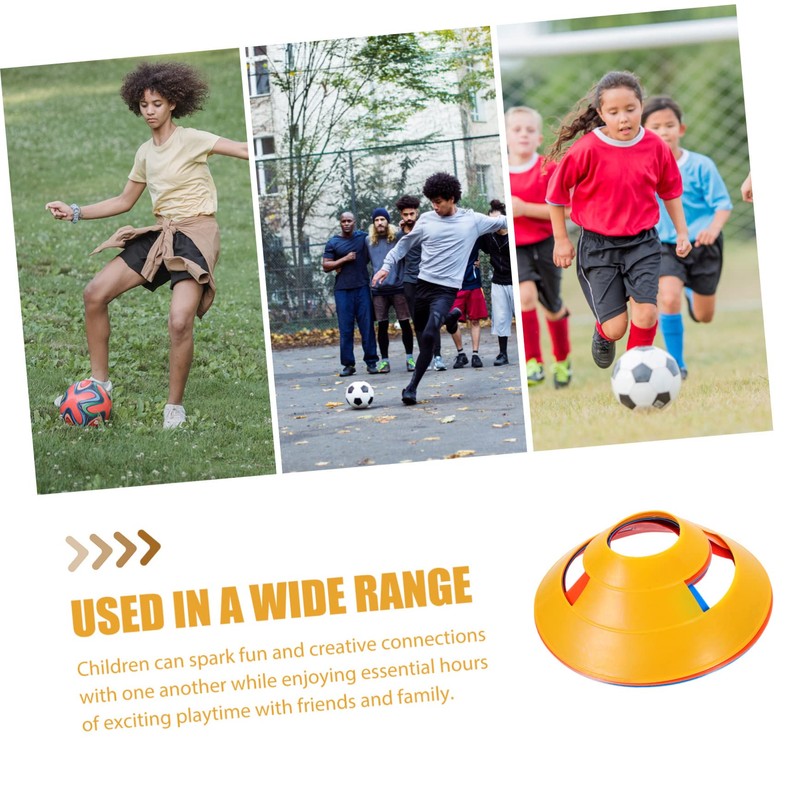 Kisangel Multi-Function Soccer Training Cones Round Disc Obstacle Pad Great