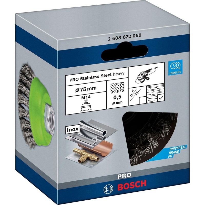 Bosch 2608622060 Wire Cup Brush, Stainless