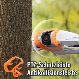 Gimbal Bumper Guard for DJI Neo Drone, Gimbal Anti-Collision Protector, Anti-Collision Protection, Protective Strip, Insurance, Bumper, Gimbal Lens, Scratch Protection Accessories for DJI Neo (Orange)