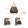 Women Canvas Tote Bag, Leopard Print Handbags Zipper Casual Shoulder