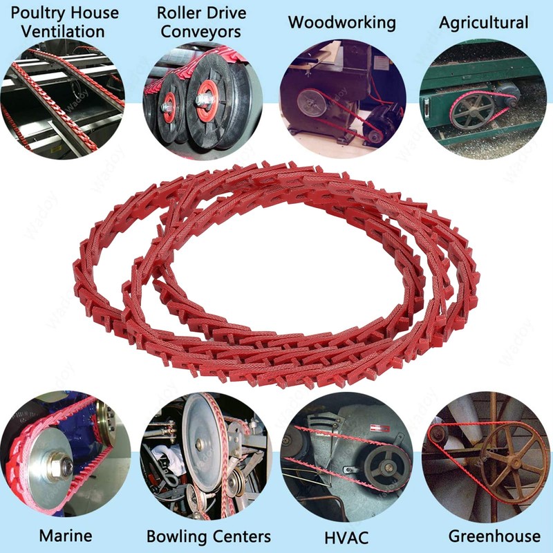 Tower V-belt, easy to install, V-belt, adjustable connection, low stretch,