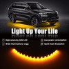 XT AUTO Amber Yellow 12v 15 Led 30cm Car Flexible