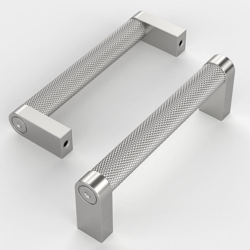 Amerdeco 10 Pack Brushed Satin Nickel Cabinet Pulls 3 Inch
