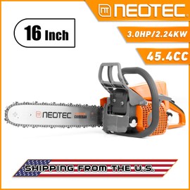 NEOTEC 45.4cc Gasoline Chainsaw with 16"Bar chain Compatible with MS250 MS230 MS210 025