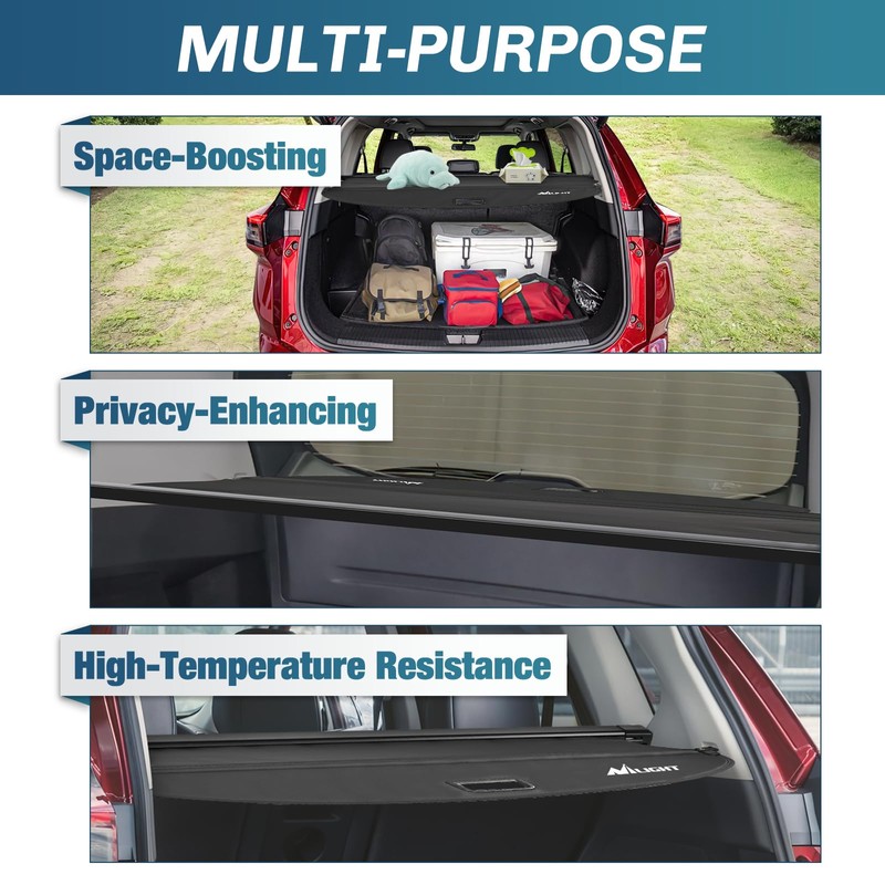 Nilight Trunk Cargo Cover for Nissan Rogue 2021 2022 2023