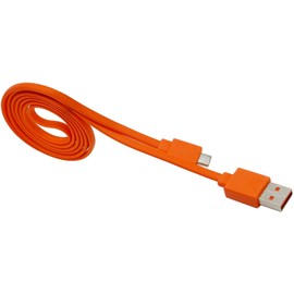 Aquelo USB Fast Power Charger Charging Cable Cord for JBL Wireless Bluetooth Speaker Earphone Headphone Headset Micro-USB, 3.3FT & Orange