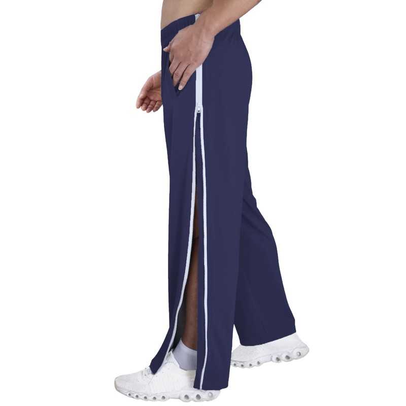 Tear Away Pants for Men's Side Zipper Leg Breakaway Pants