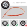Sarini 10PCS Car Snow Chains Non-Slip Cable Tie, Reusable Anti