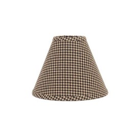 Home Collection by Raghu Newbury Gingham Black Lampshade 14"