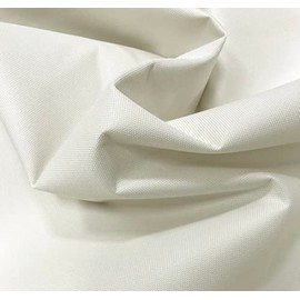 A-Express Waterproof Canvas Fabric - 59" Wide 600D Indoor Outdoor Material - 20oz Heavy Duty Thick Waterproof Fabric by The Yard - for Outdoor Furniture Cover Cushion Awning - White 1 Yard