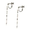 Chain Earrings [Skin-friendly Nickel Free] Silver (e0239 – R)