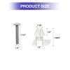 Tnitrib Kohler 1239016 Toilet Seat Bolts Hardware Pack Replacement Parts